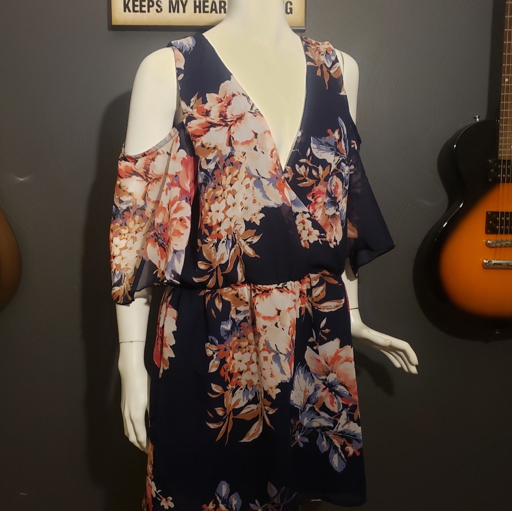 Baily Blue floral romper